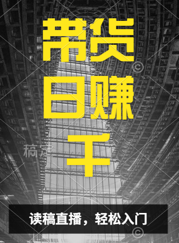 视频号技术直播带货， 会读稿就行，小白日入1000+-卧狐科技网