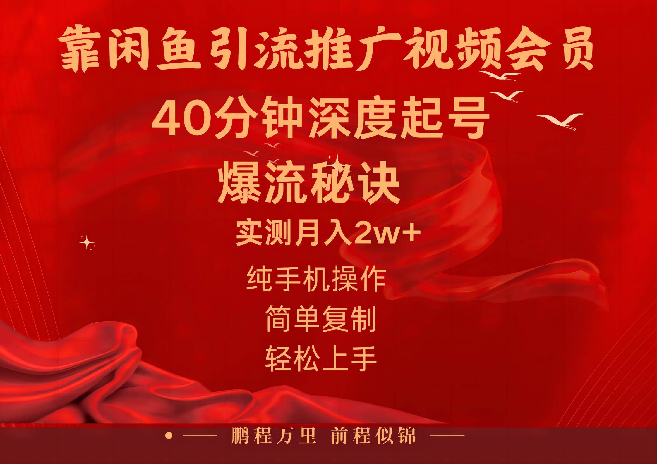 闲鱼暴力引流推广视频会员，能做到日入2W+，操作简单-卧狐科技网