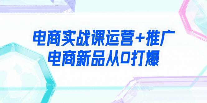 电商实战课运营+推广，电商新品从0打爆（99节视频课）-卧狐科技网