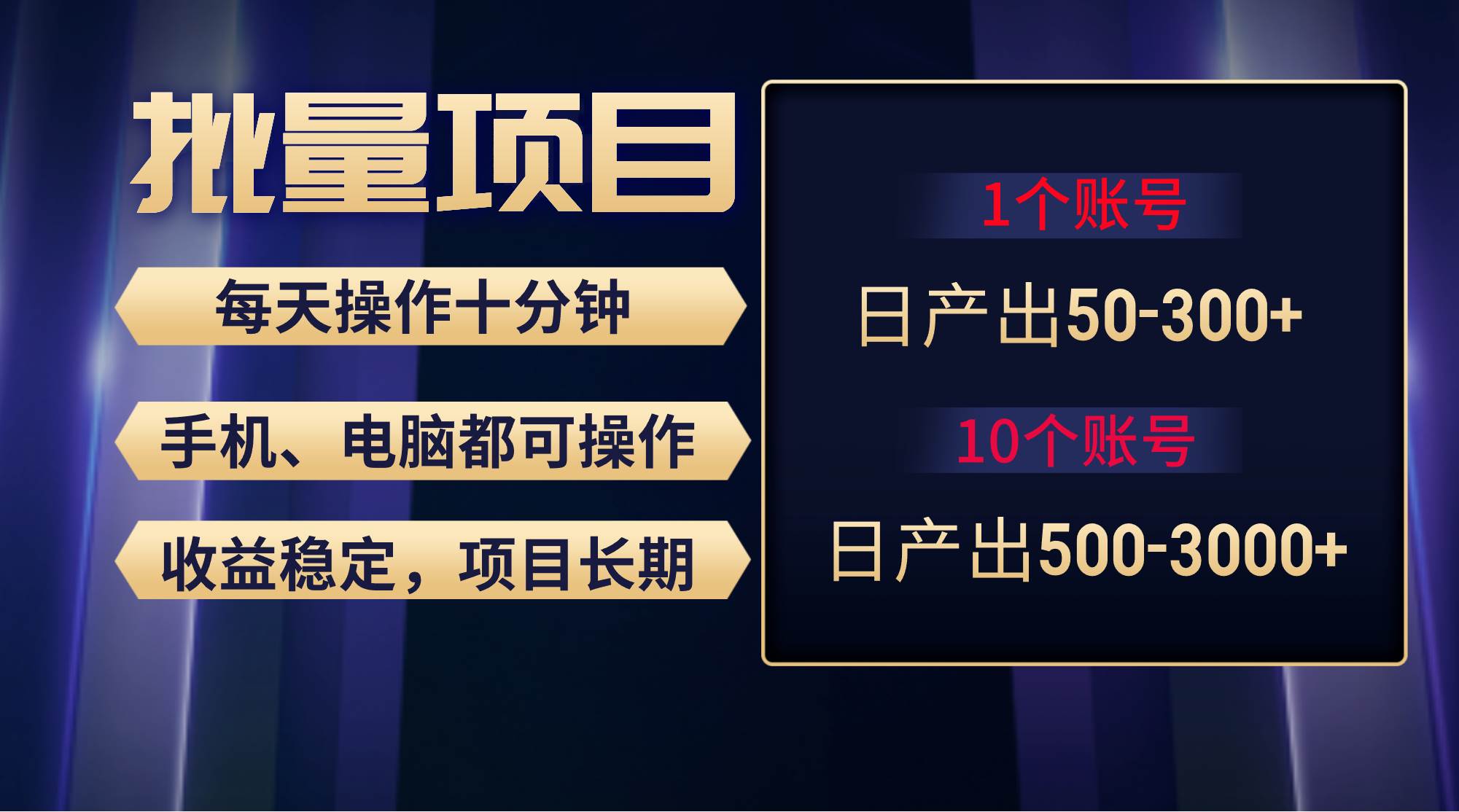 红利项目稳定月入过万，无脑操作好上手，轻松日入300+-卧狐科技网