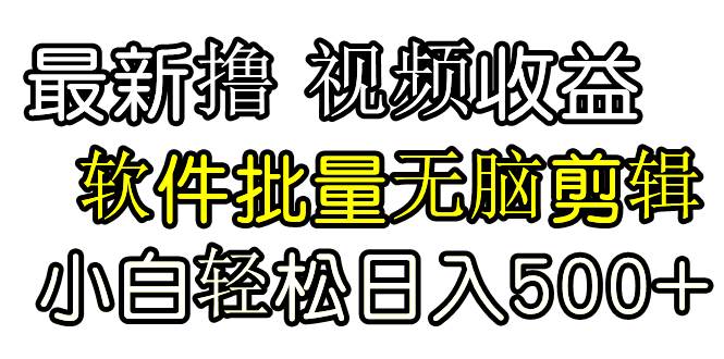 发视频撸收益，软件无脑批量剪辑，第一天发第二天就有钱-卧狐科技网