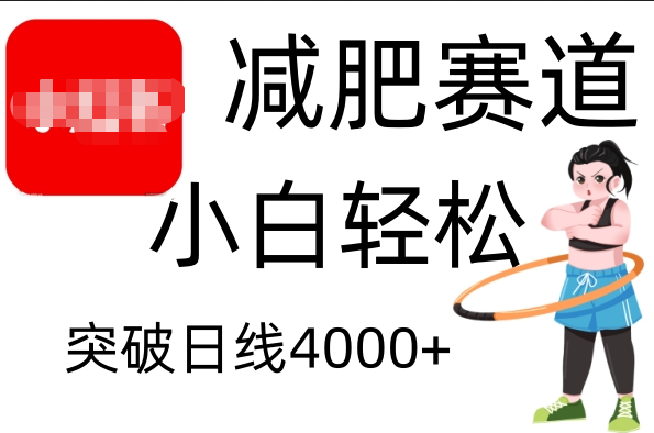 小红书减肥赛道，小白轻松日利润4000+-卧狐科技网