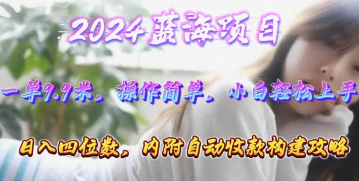 年轻群体的蓝海市场，1单9.9元，操作简单，小白轻松上手，日入四位数-卧狐科技网