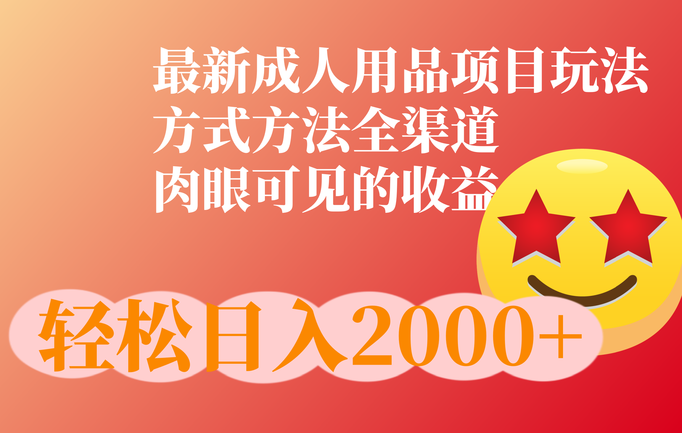 成人用品项目最新玩法，方式方法全渠道-卧狐科技网