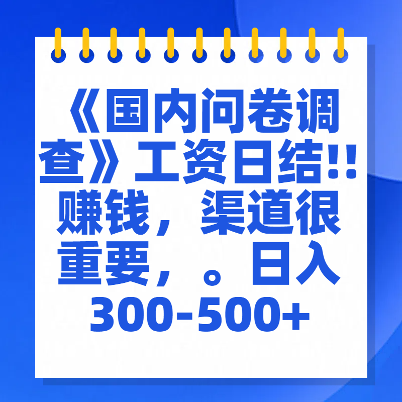 问卷调查答题，一个人在家也可以闷声发大财，小白一天2张，【揭秘】-卧狐科技网