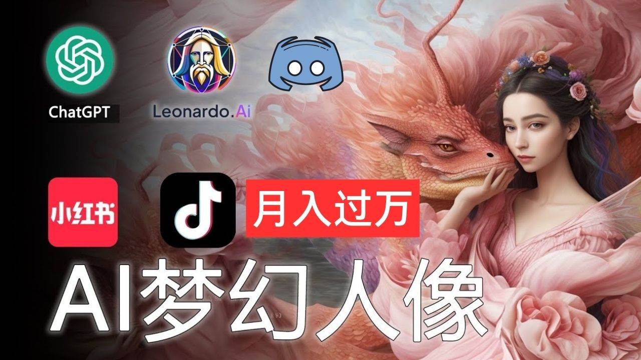AI摄影梦幻人像：零基础也能月入过万的秘密-卧狐科技网