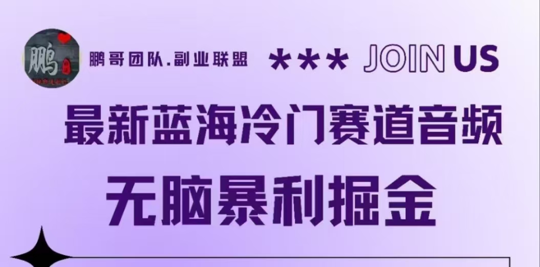 最新蓝海冷门赛道音频，无脑暴利掘金-卧狐科技网