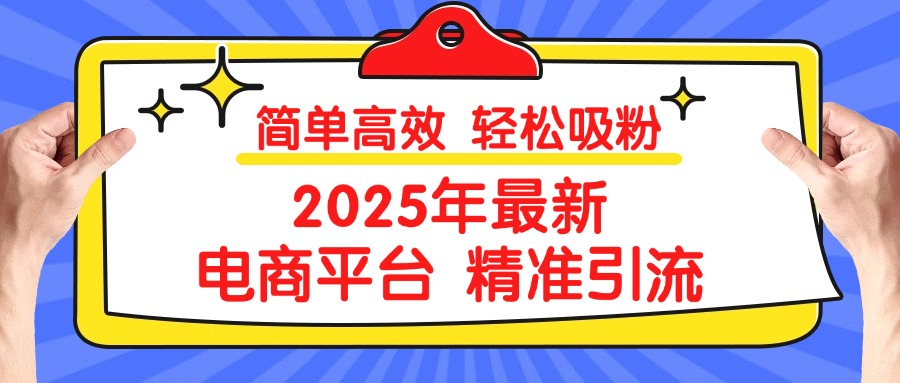2025年最新电商平台精准引流 简单高效 轻松吸粉-卧狐科技网