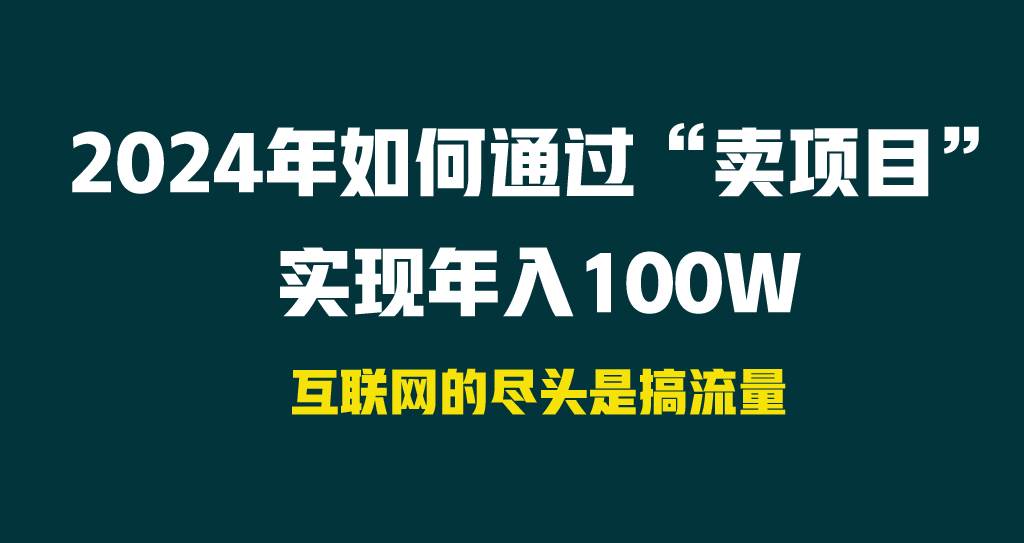 2024年如何通过“卖项目”实现年入100W-卧狐科技网