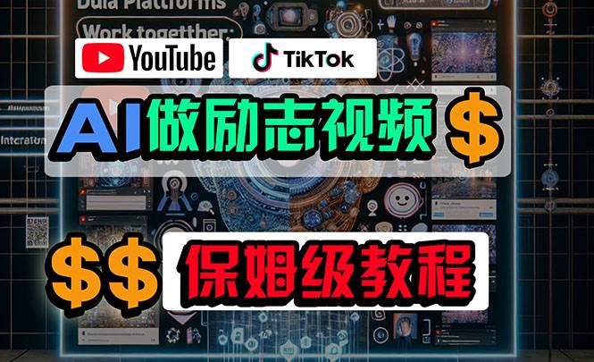 利用AI制作励志视频，在YouTube和TikTok赚钱，小白可做（附工具）-卧狐科技网
