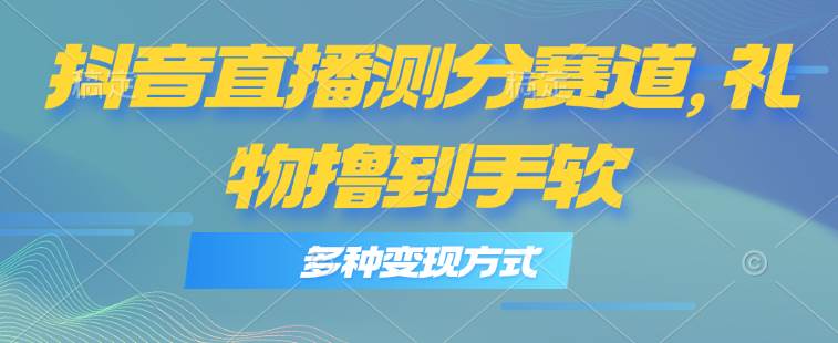 抖音直播测分赛道，多种变现方式，轻松日入1000+-卧狐科技网