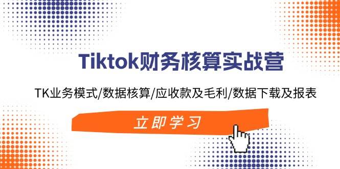 Tiktok财务核算实战营：TK业务模式/数据核算/应收款及毛利/数据下载及报表-卧狐科技网