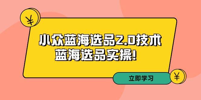 拼多多培训第33期：小众蓝海选品2.0技术-蓝海选品实操！-卧狐科技网