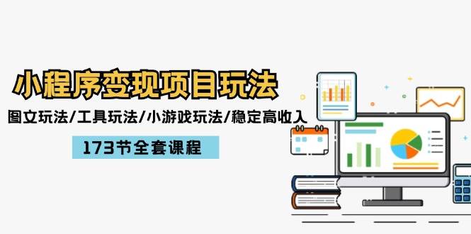 小程序变现项目玩法：图文玩法/工具玩法/小游戏玩法/稳定高收入/173节课程-卧狐科技网