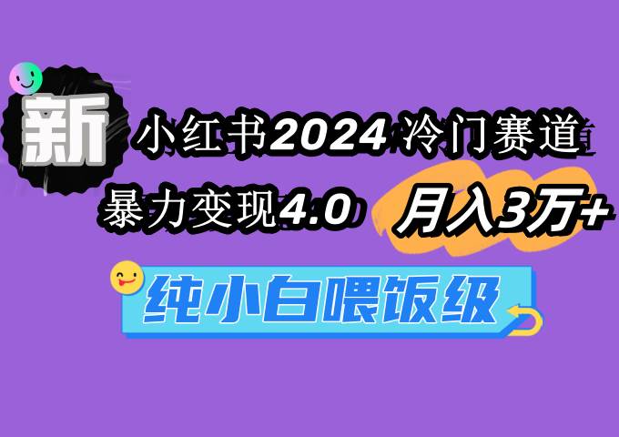 小红书2024冷门赛道 月入3万+ 暴力变现4.0 纯小白喂饭级-卧狐科技网