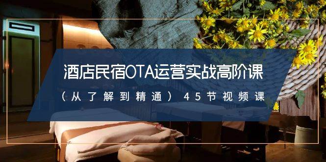酒店民宿-OTA运营实战高阶课（从了解到精通）45节视频课-卧狐科技网