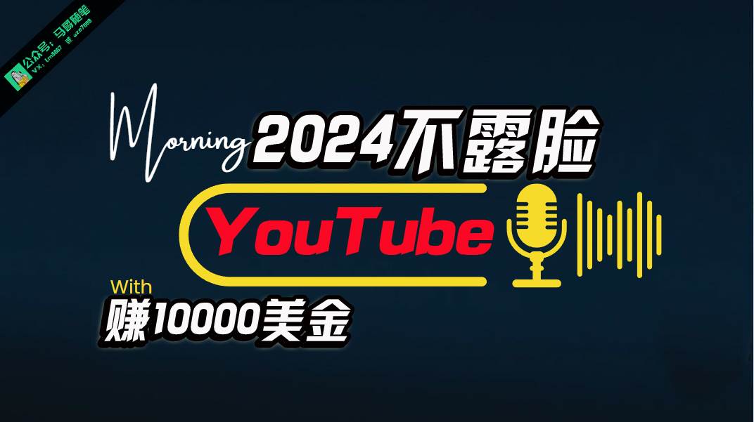 AI做不露脸YouTube赚$10000月，傻瓜式操作，小白可做，简单粗暴-卧狐科技网