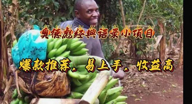 奥德彪经典语录小项目，爆款推荐，易上手，收益高-卧狐科技网