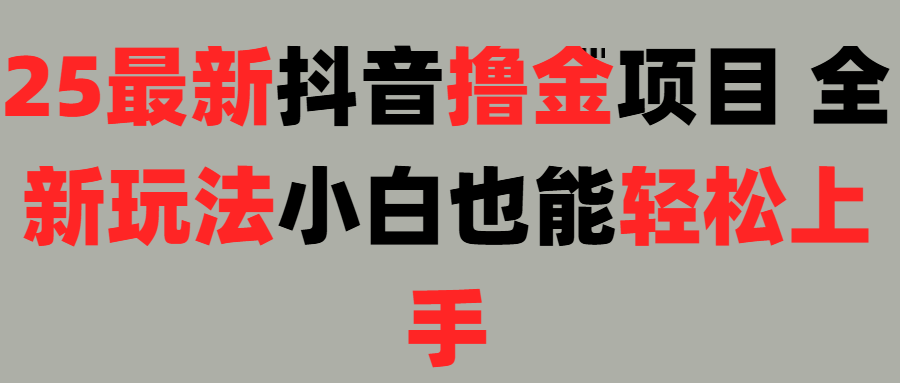 25最新抖音直播撸金项目，小白也能轻松上手！-卧狐科技网