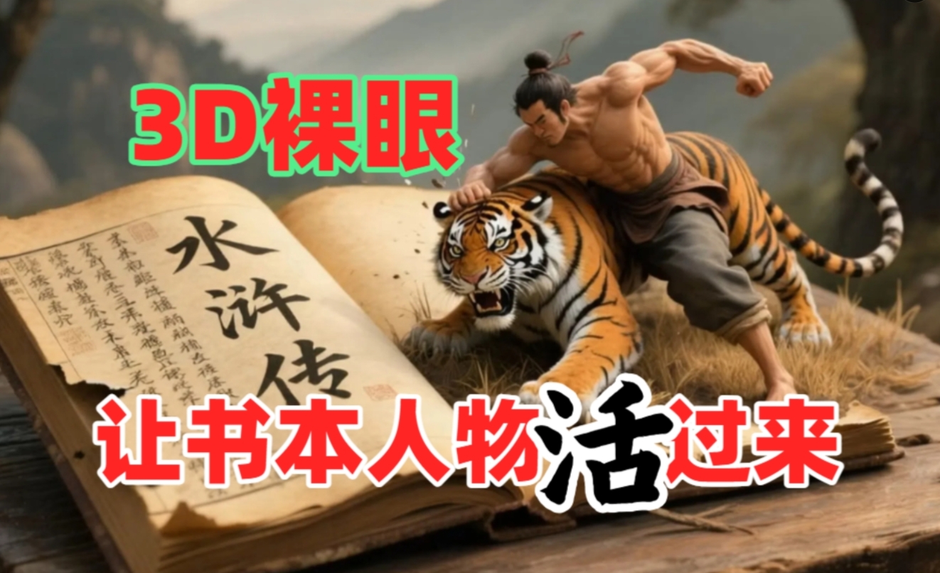 书本人物裸眼3D视频，一条视频收益过千，保姆级教程-卧狐科技网