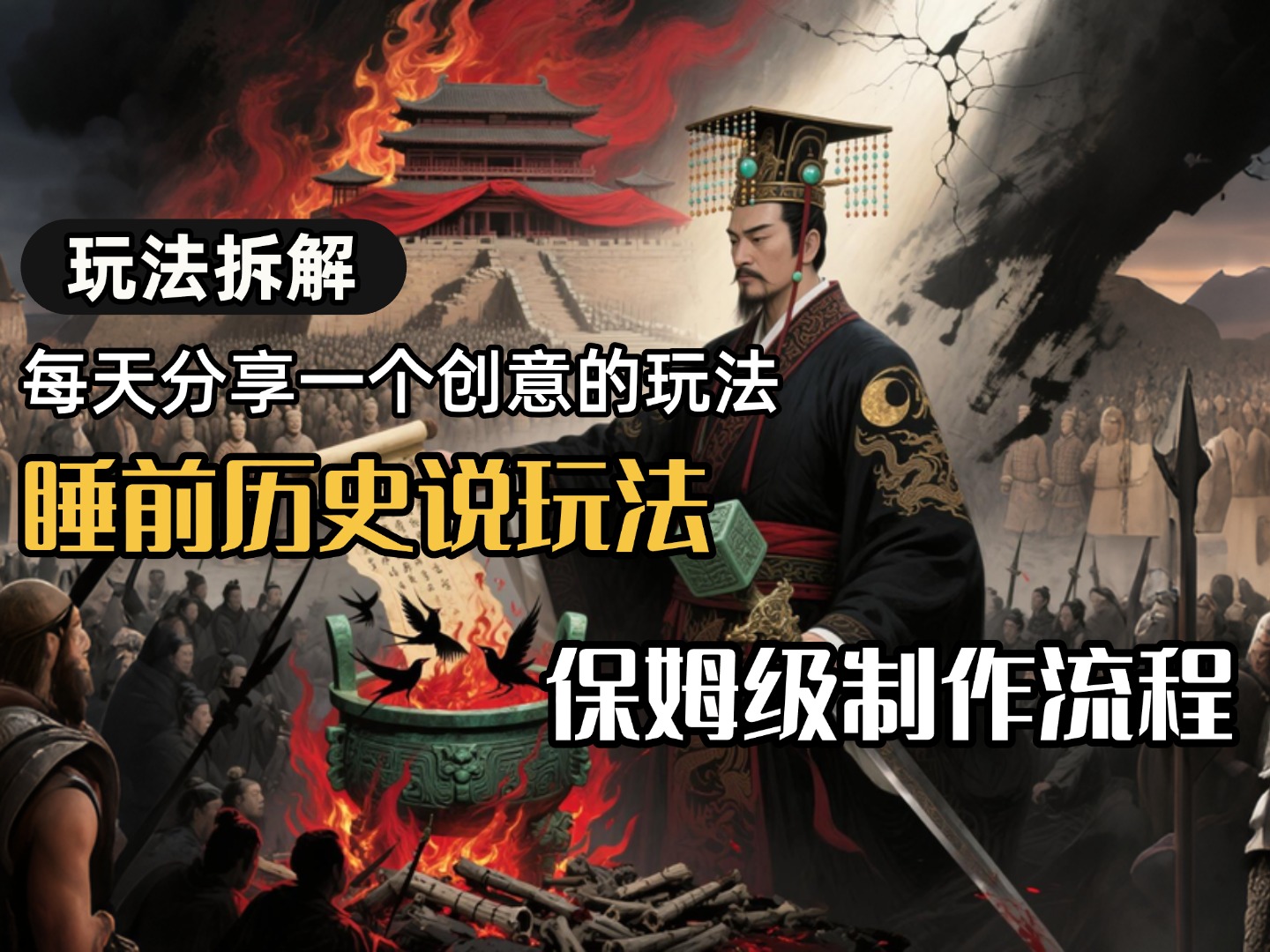 13条作品涨粉24.5万，全流程拆解睡前历史说，保姆级教程-卧狐科技网